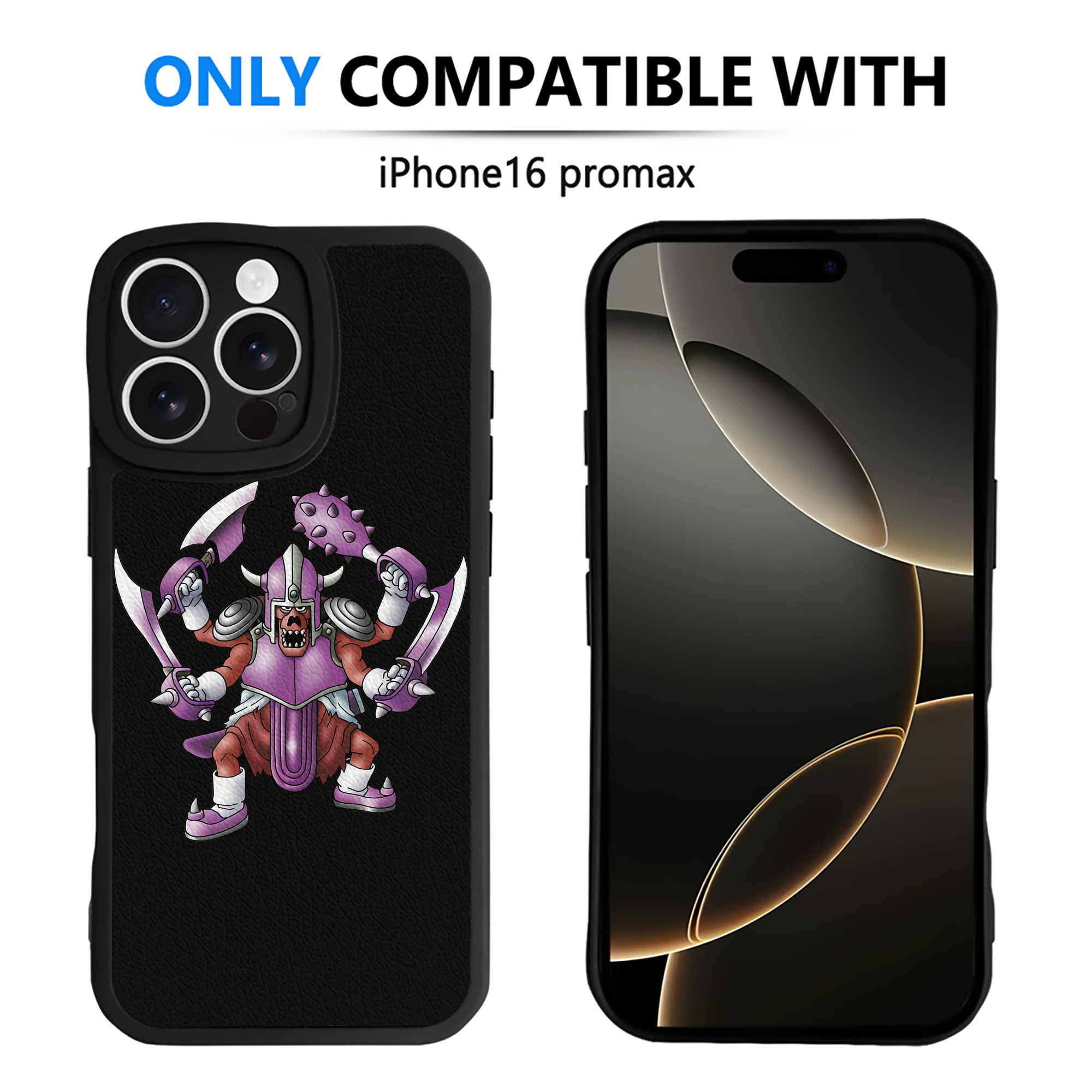 （画像用） ドラゴンクエスト Doragon Kuesuto Dragon Quest 【iPhone 16シリーズ対応】シリコンスマホケース（レザー調） 材質：シリコン